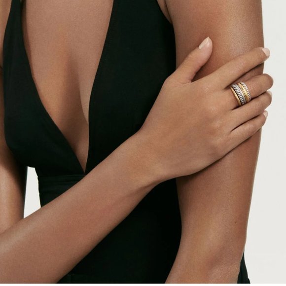 David Yurman Jewelry - David Yurman Two-Tone Gold and Silver Ring